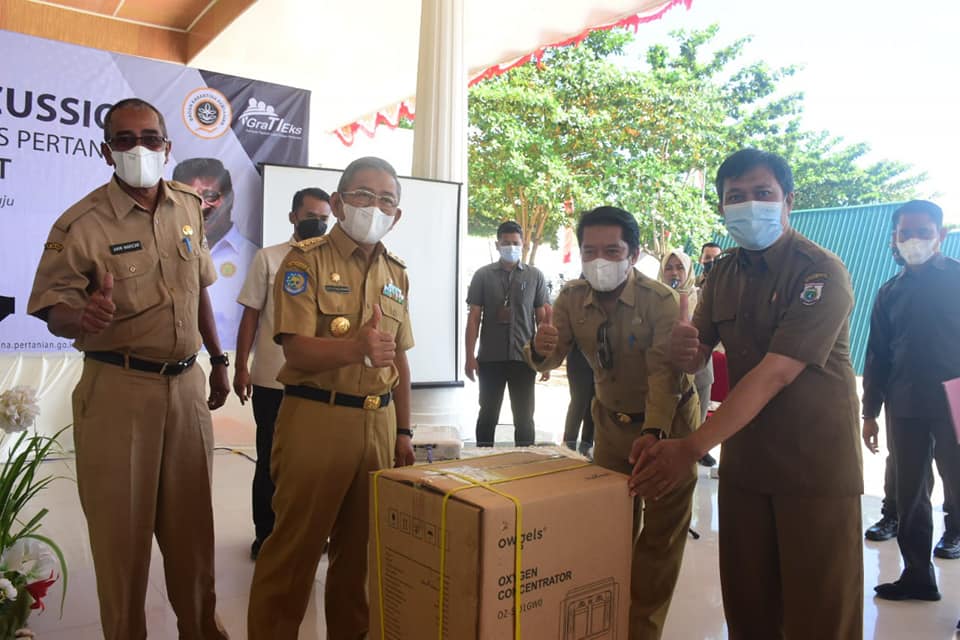 Bantuan 100 Mesin Konsentrator Oksigen dari Kementerian Perindustrian Tiba di Mamuju